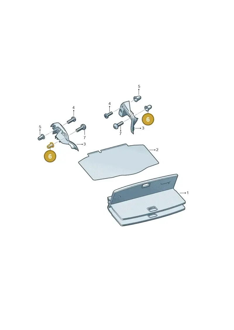3B0867334 — SEAT Arona FR (2017-) diagram 835867850, position 6