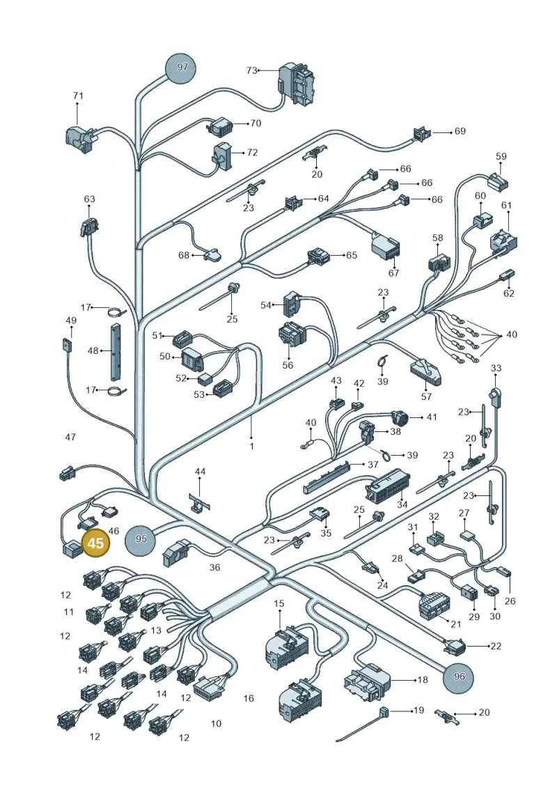 3B0972706 — SEAT Ibiza Reference (2012-2012) diagram 639971820, position 45