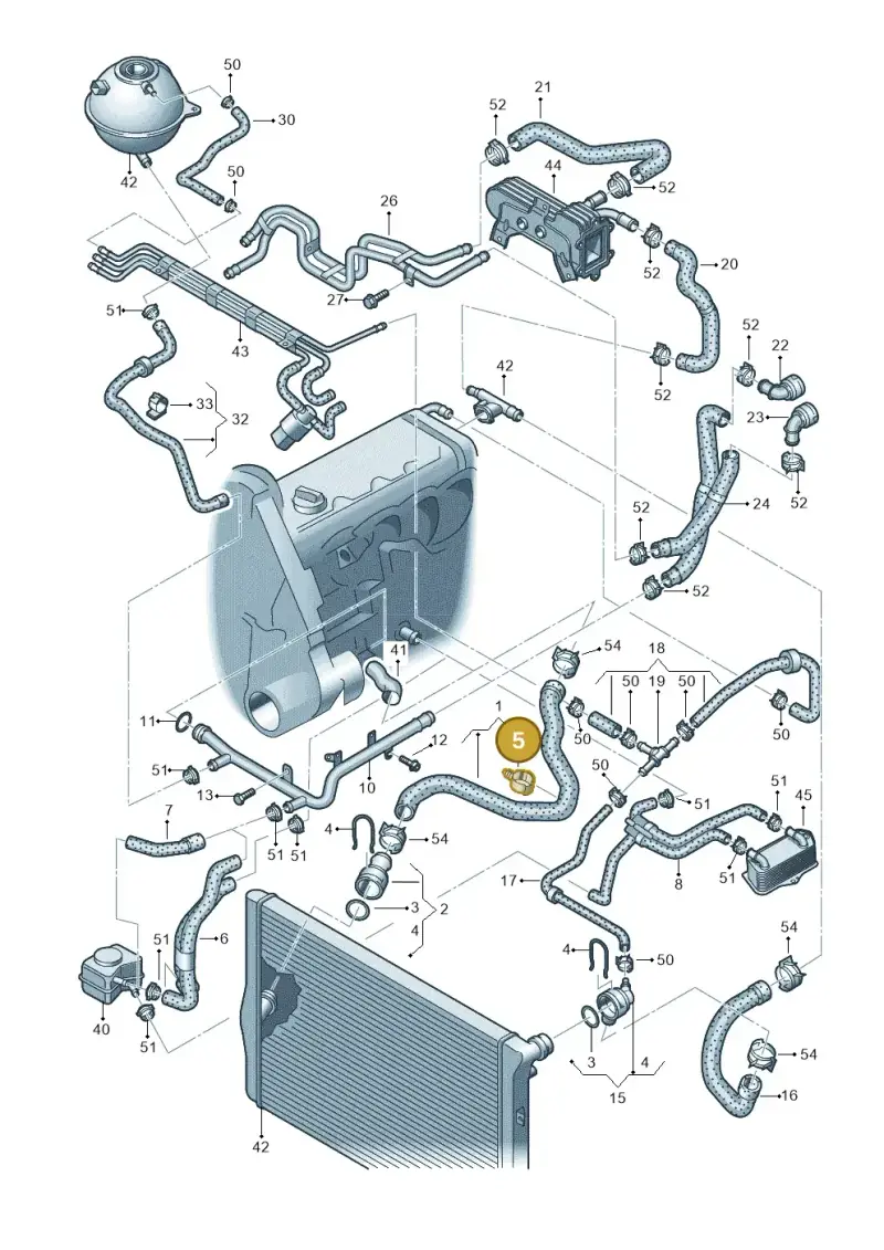 3C0121093 — SEAT Altea XL Reference (2010-2013) diagram 460121420, position 5