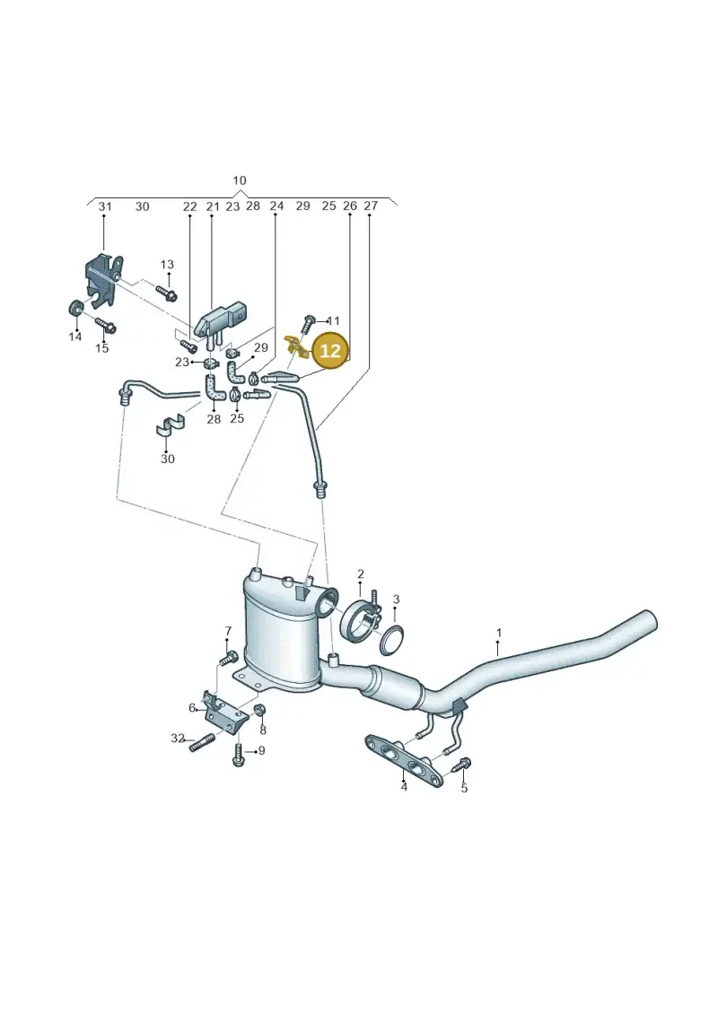 3C0131649A — SEAT Altea XL Reference (2010-2013) diagram 412253600, position 12