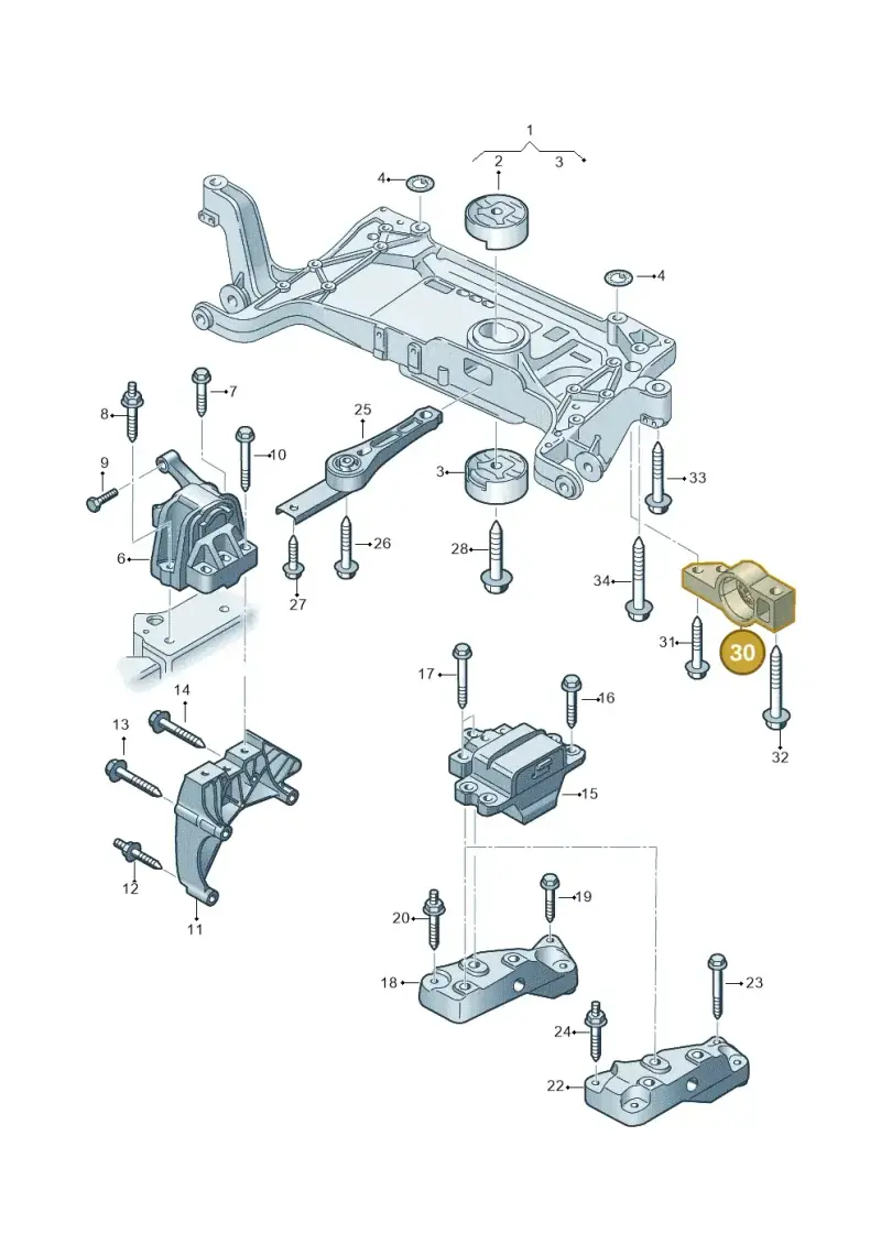 3C0199231F — SEAT Alhambra Stylance (2015-2022) diagram 689199300, position 30