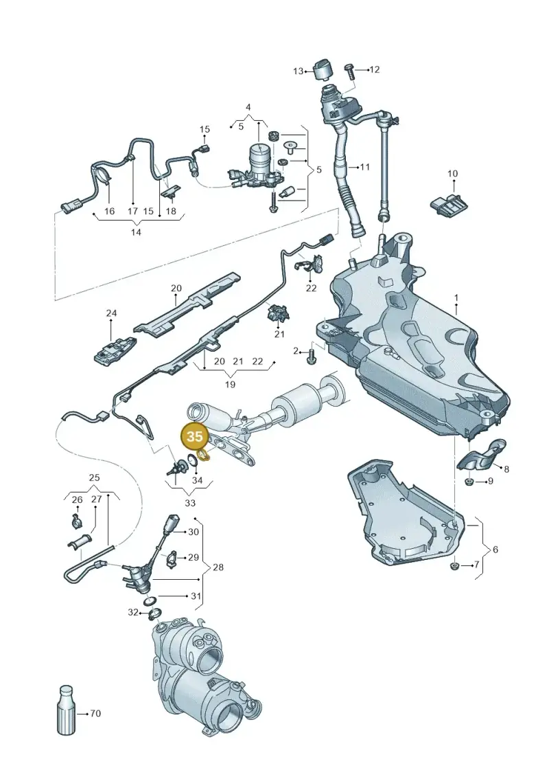 3C0253725 — SEAT Leon style (2019-) diagram 5h0253102, position 35