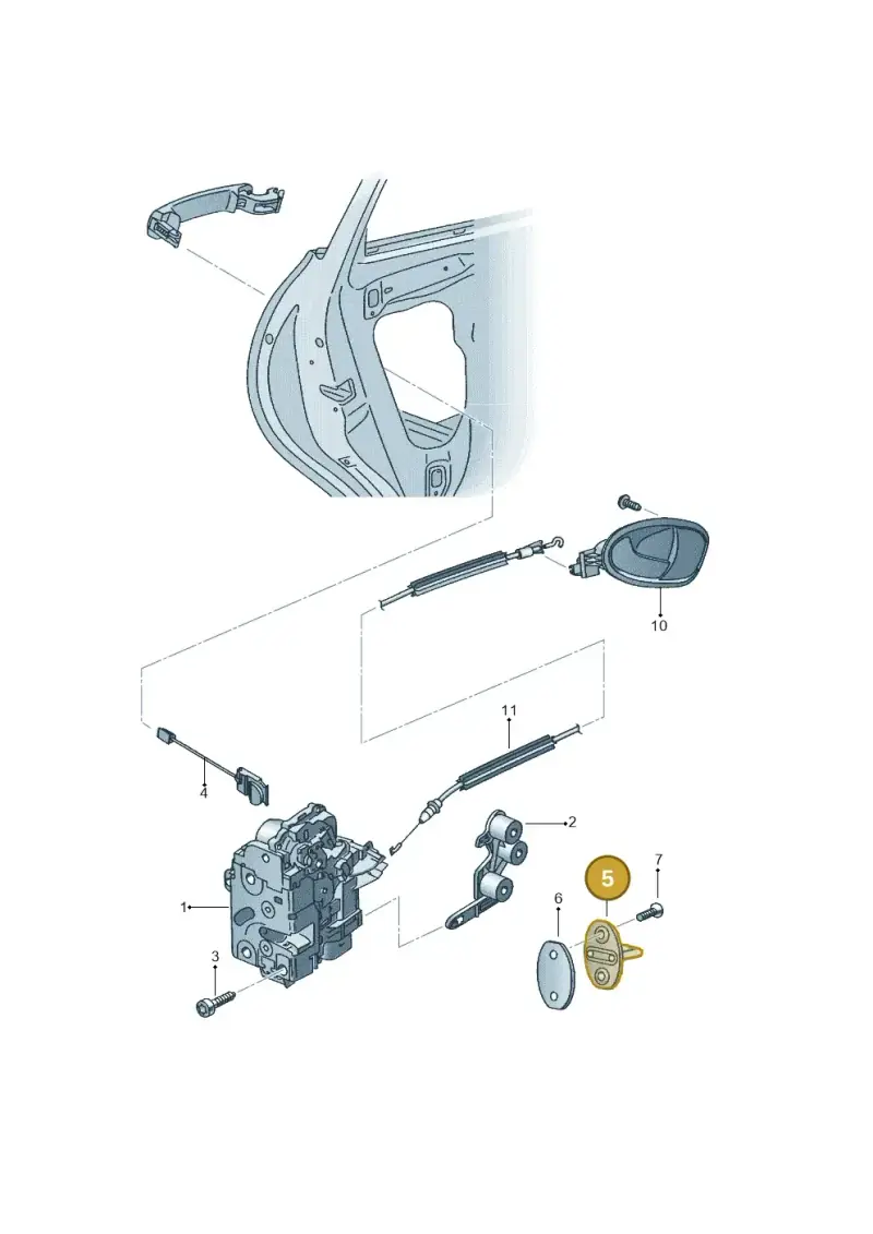 3C0837033B — SEAT ALTEA                  07> (2006-) diagram 418839100, position 5
