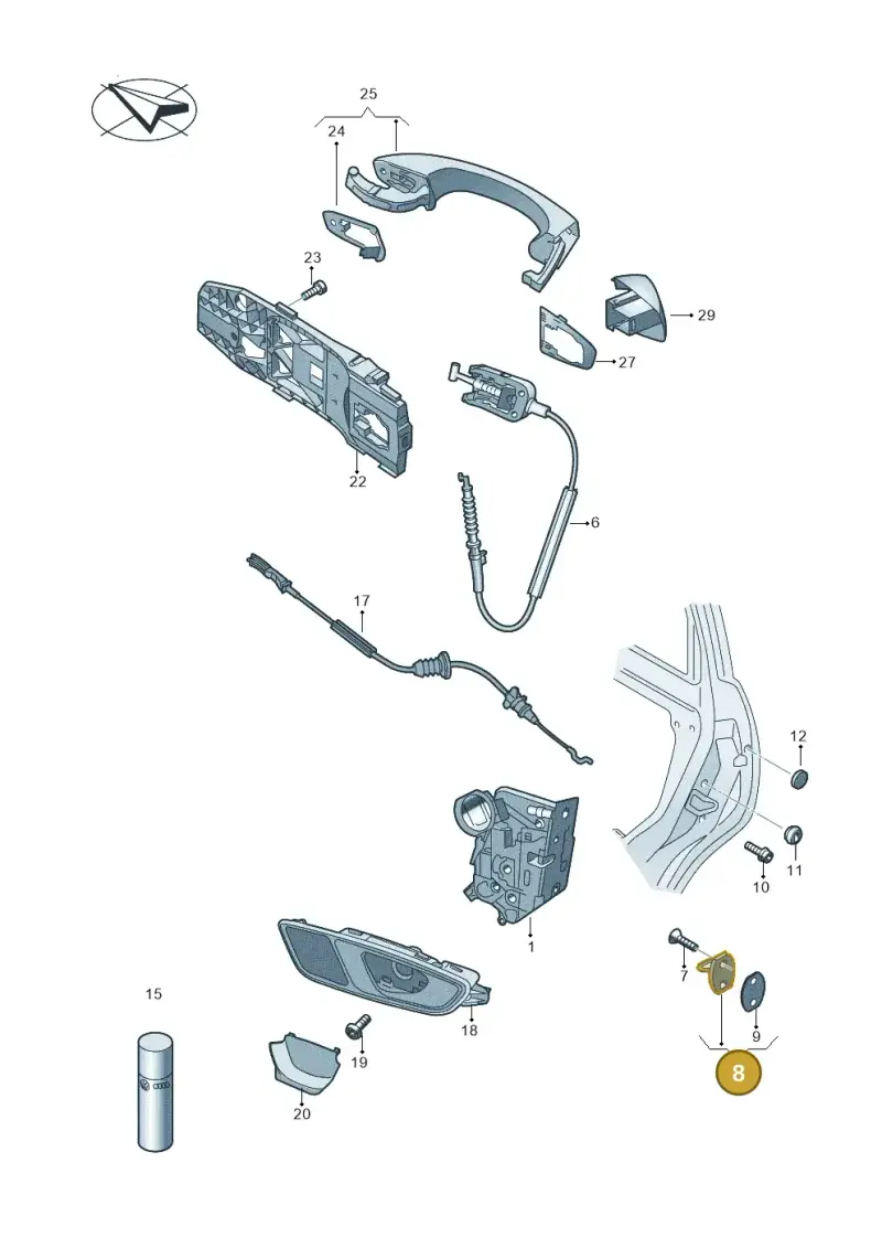 3C0837033C — SEAT Arona FR (2017-) diagram 893839000, position 8