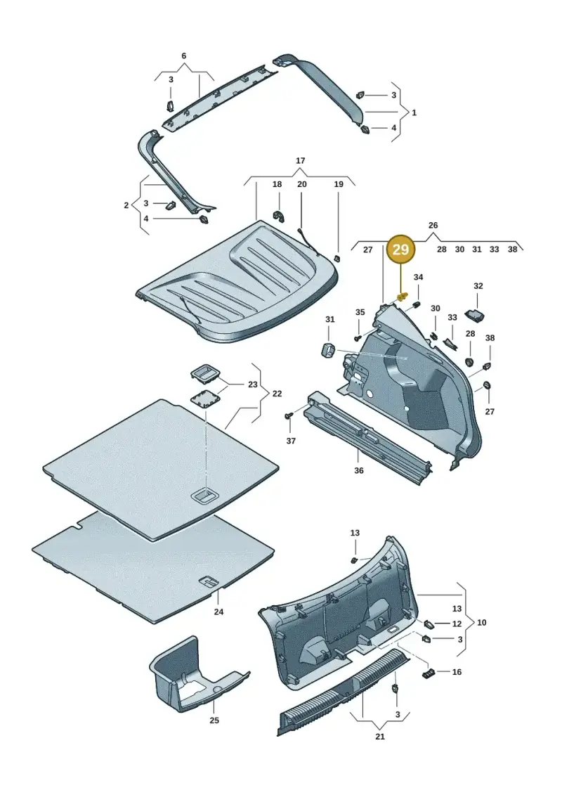 3C0867333 — SEAT Tavascan Cupra (2023-) diagram 20h867080, position 29