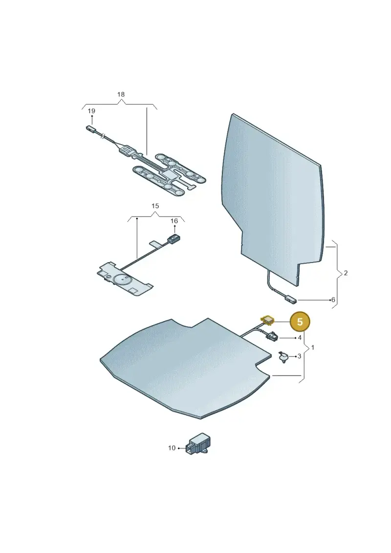 3C0973119B — SEAT Mii electric (2020-2021) diagram 899963000, position 5