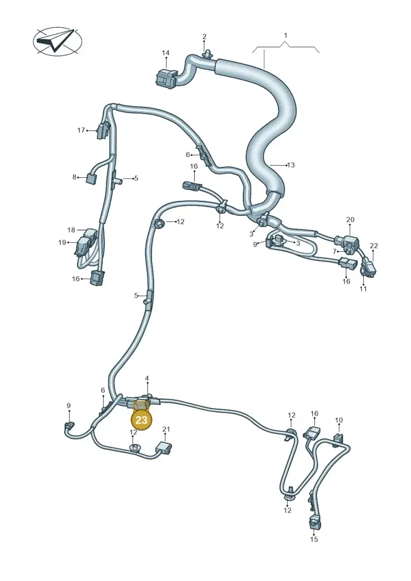 3C0973332B — SEAT EBoost CUPRA (2021-) diagram 10a972027, position 23