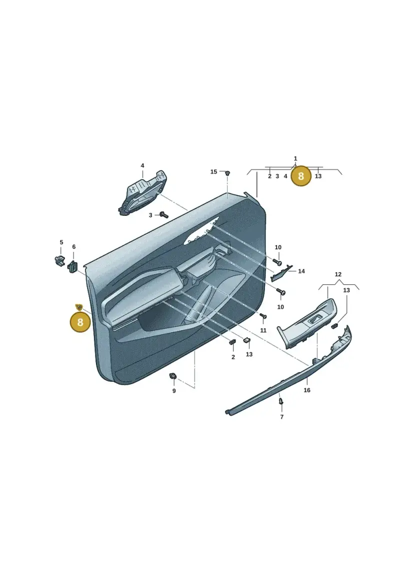 3CN868243 — SEAT EBoost CUPRA (2021-) diagram 10s867000, position 8
