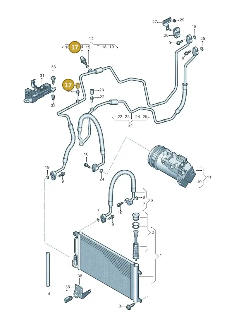 3D0820581 — SEAT Ibiza Stylance (2015-) diagram 747260410, position 17