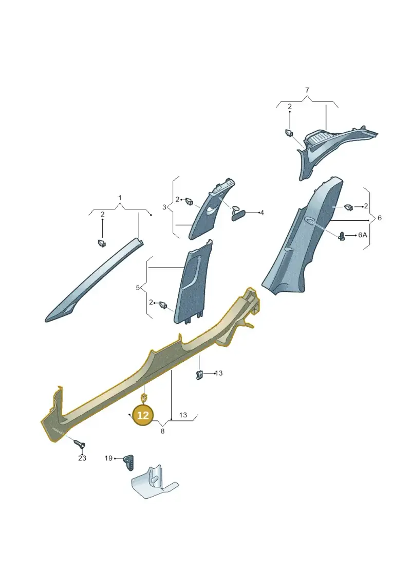 3D0867276 — SEAT Arona FR (2017-) diagram 835867700, position 12