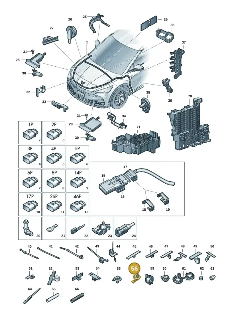 3D0971830F — SEAT Tavascan Cupra (2023-) diagram 20h971080, position 56