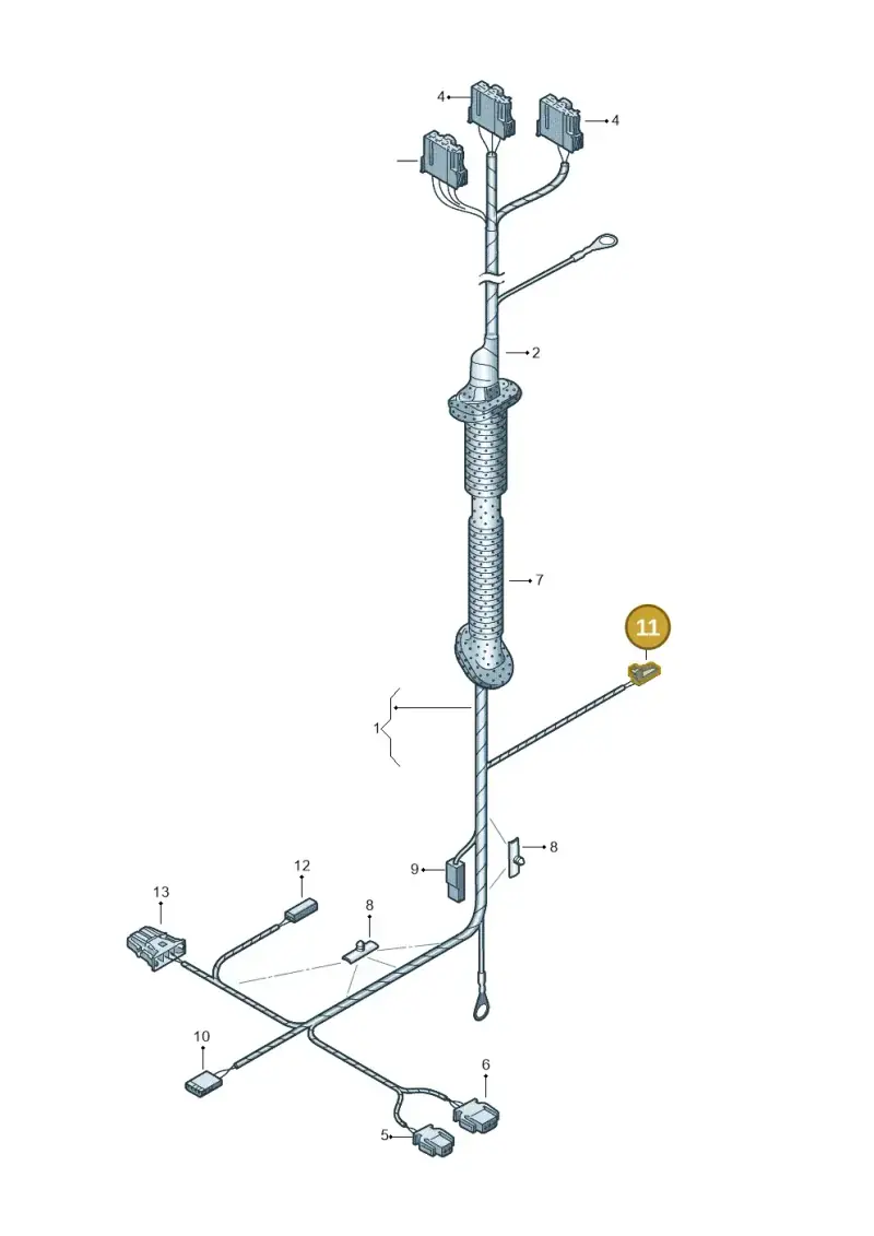3D0973332 — SEAT Exeo ST Reference (2008-2011) diagram 249972860, position 11