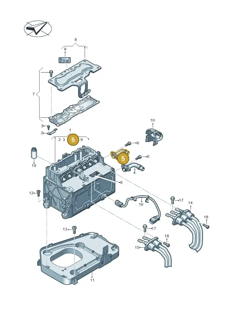 3G0121132 — SEAT Mii electric (2020-2021) diagram 899907850, position 5