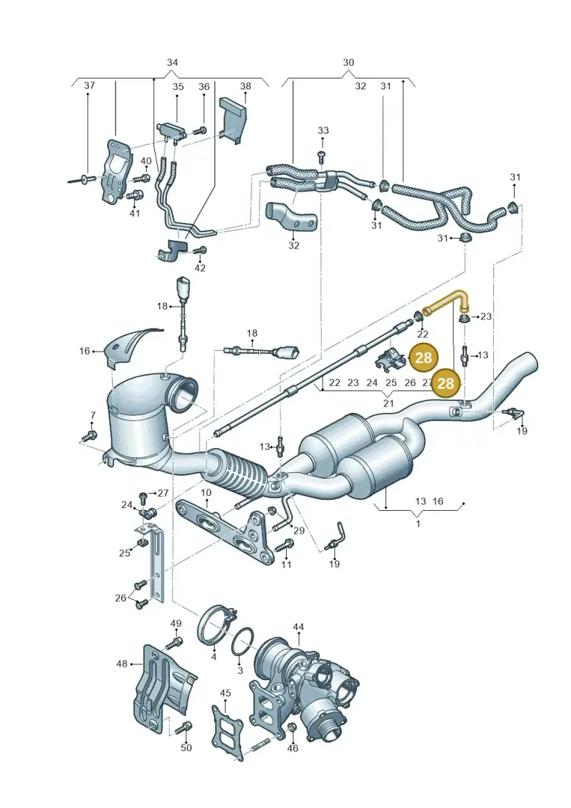3G0131213 — SEAT Formentor TSI CUPRA (2020-) diagram 596253350, position 28