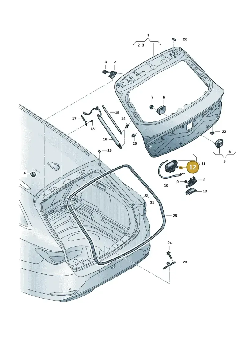 3G0854719B — SEAT Leon style (2019-) diagram 5fn827005, position 12