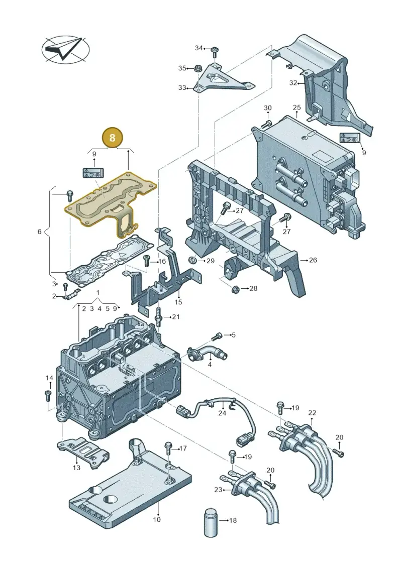 3G0907300B — SEAT Tarraco FR (2018-2024) diagram 597907080, position 8