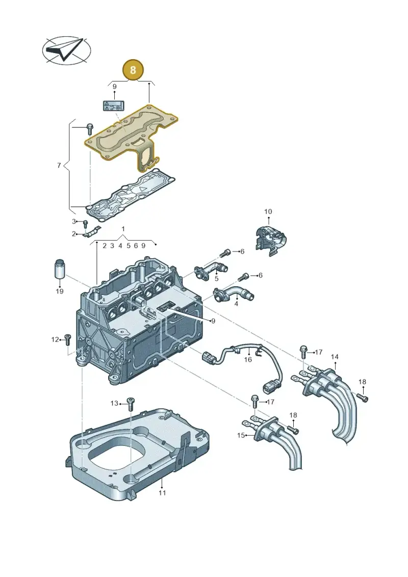 3G0907300B — SEAT Mii electric (2020-2021) diagram 899907850, position 8