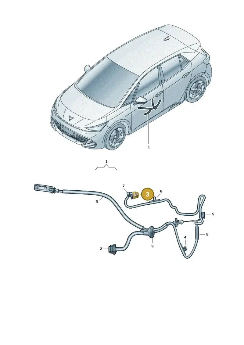 3G0973708A — SEAT EBoost CUPRA (2021-) diagram 10s972034, position 3