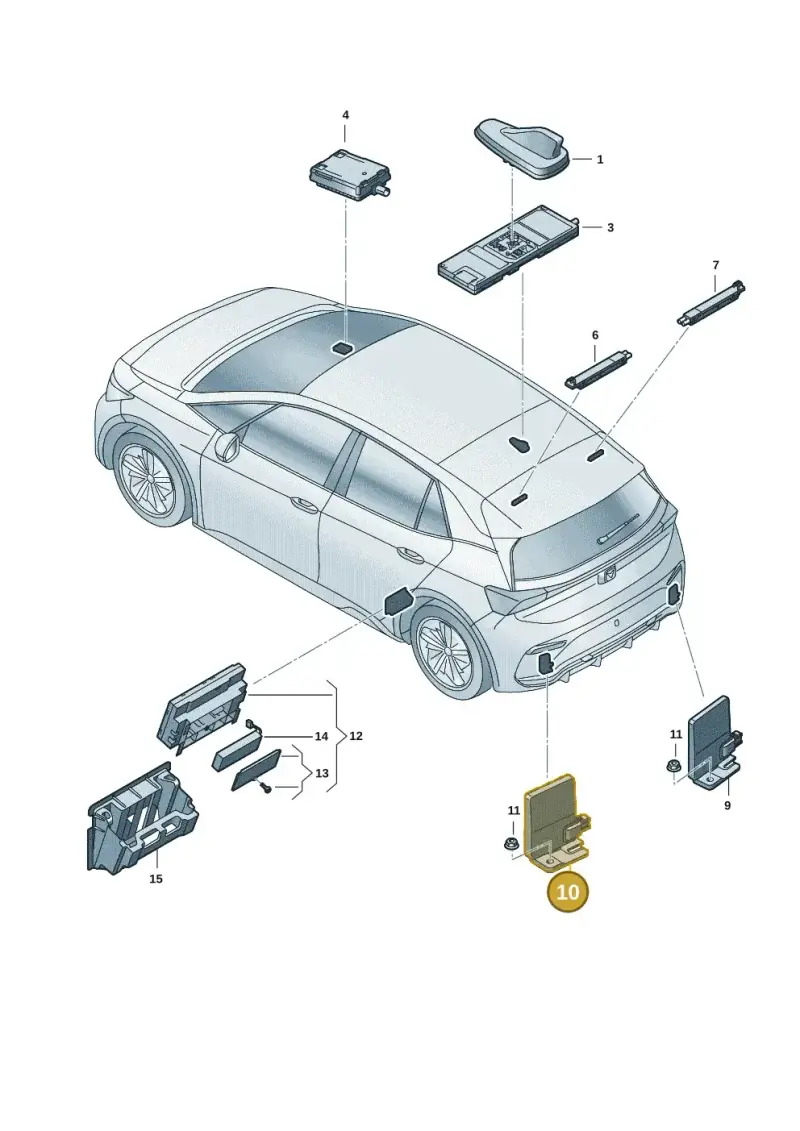 3G9035534 — SEAT EBoost CUPRA (2021-) diagram 10s035010, position 10