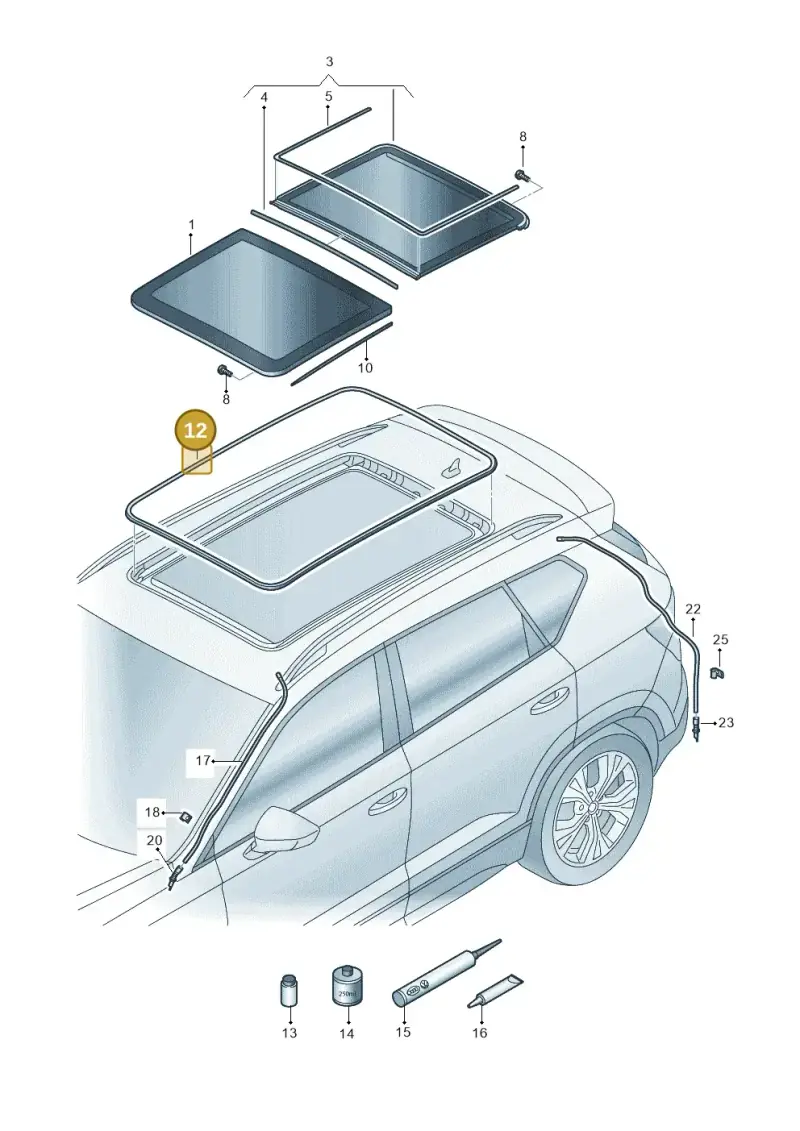 3G9877459C — SEAT Ateca Style (2016-) diagram 893877000, position 12
