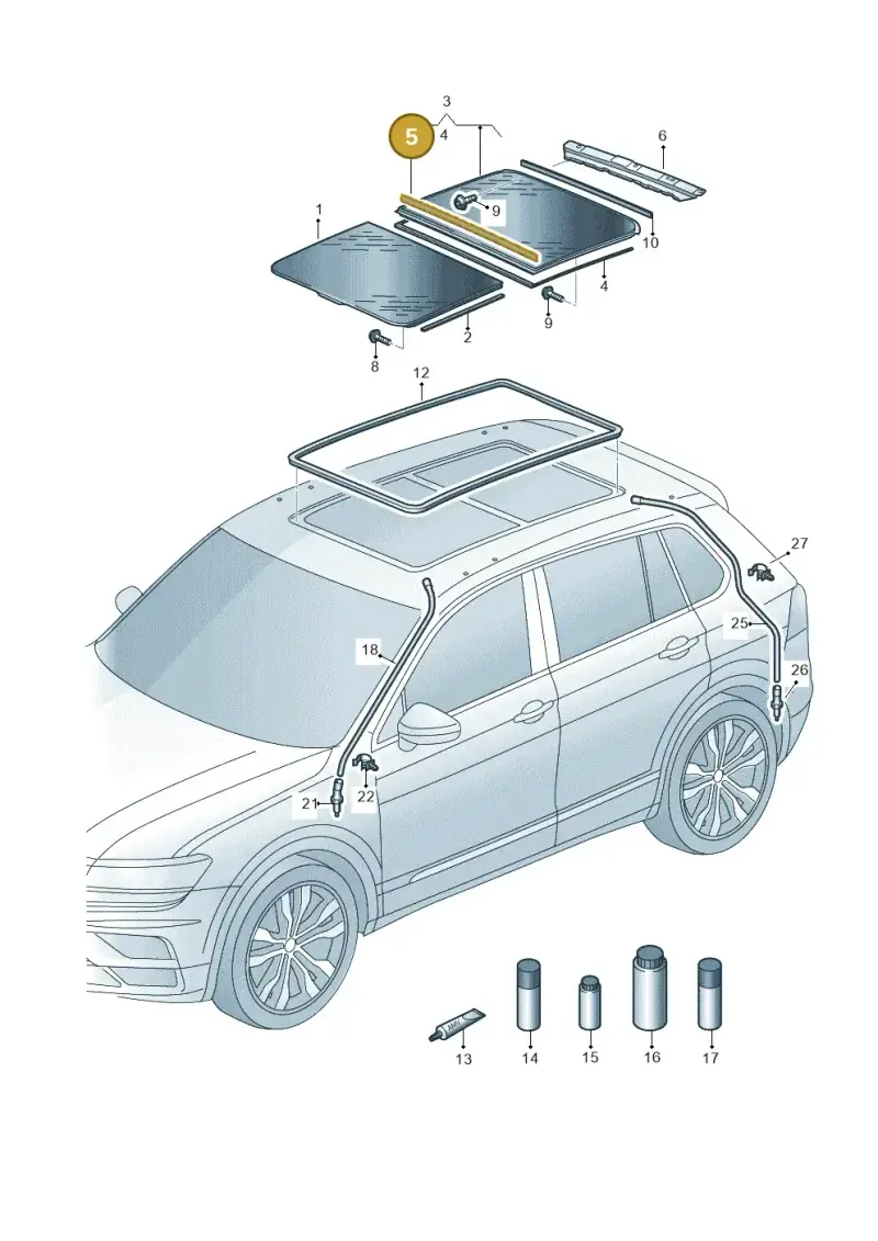 3G9877913 — SEAT Tarraco FR (2018-2024) diagram 884877000, position 5