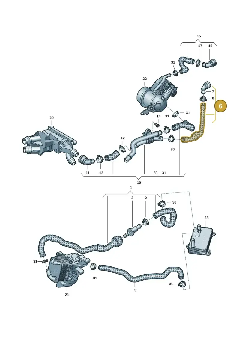 3Q0122073M — SEAT Formentor TSI CUPRA (2020-) diagram 793121112, position 6