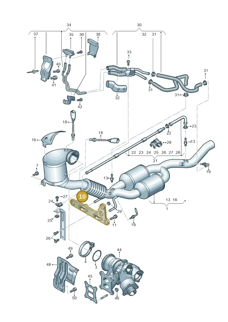 3Q0253144C — SEAT Formentor TSI CUPRA (2020-) diagram 596253350, position 10
