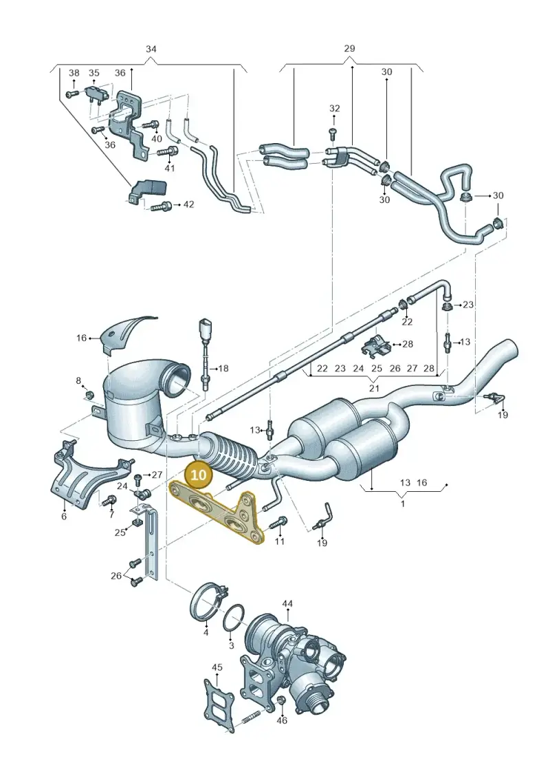 3Q0253144C — SEAT Formentor TSI CUPRA (2020-) diagram 834253026, position 10
