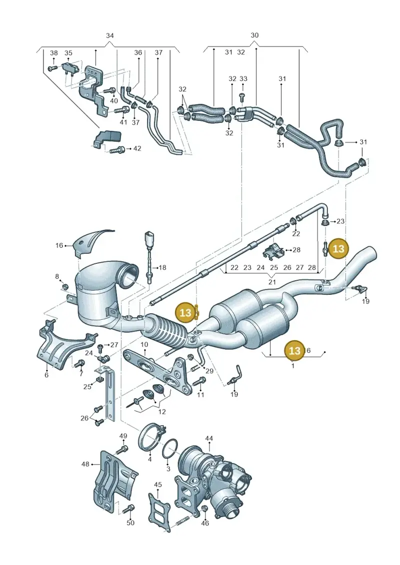 3Q0253574B — SEAT Leon style (2019-) diagram 597253350, position 13