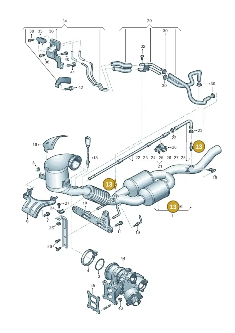3Q0253574B — SEAT Formentor TSI CUPRA (2020-) diagram 834253026, position 13