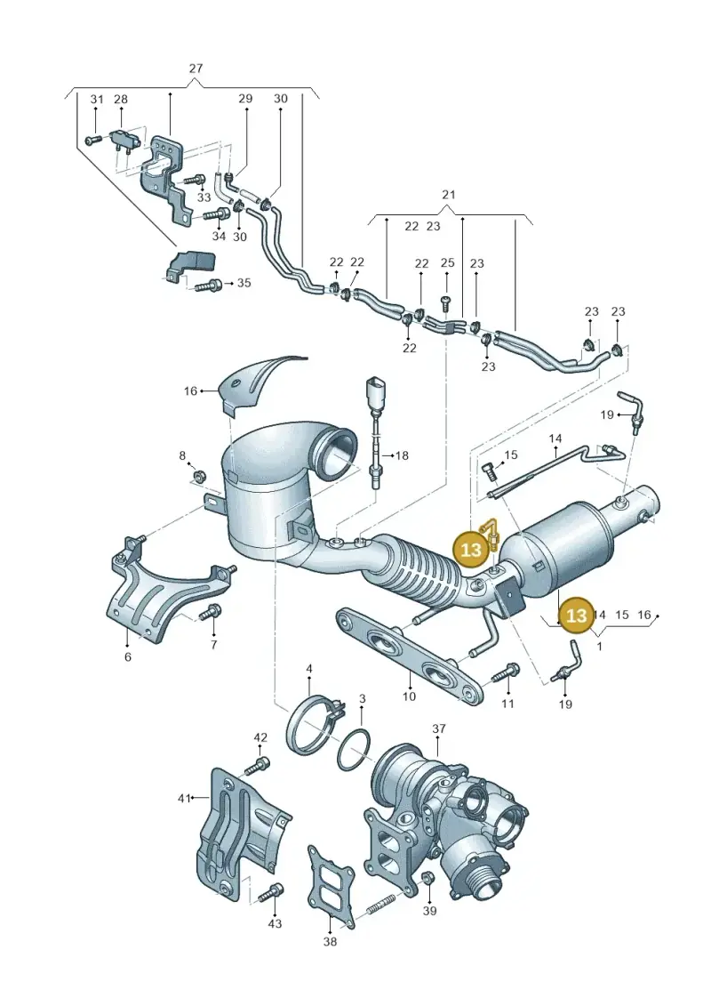 3Q0253574C — SEAT Ateca Style (2016-) diagram 890253040, position 13