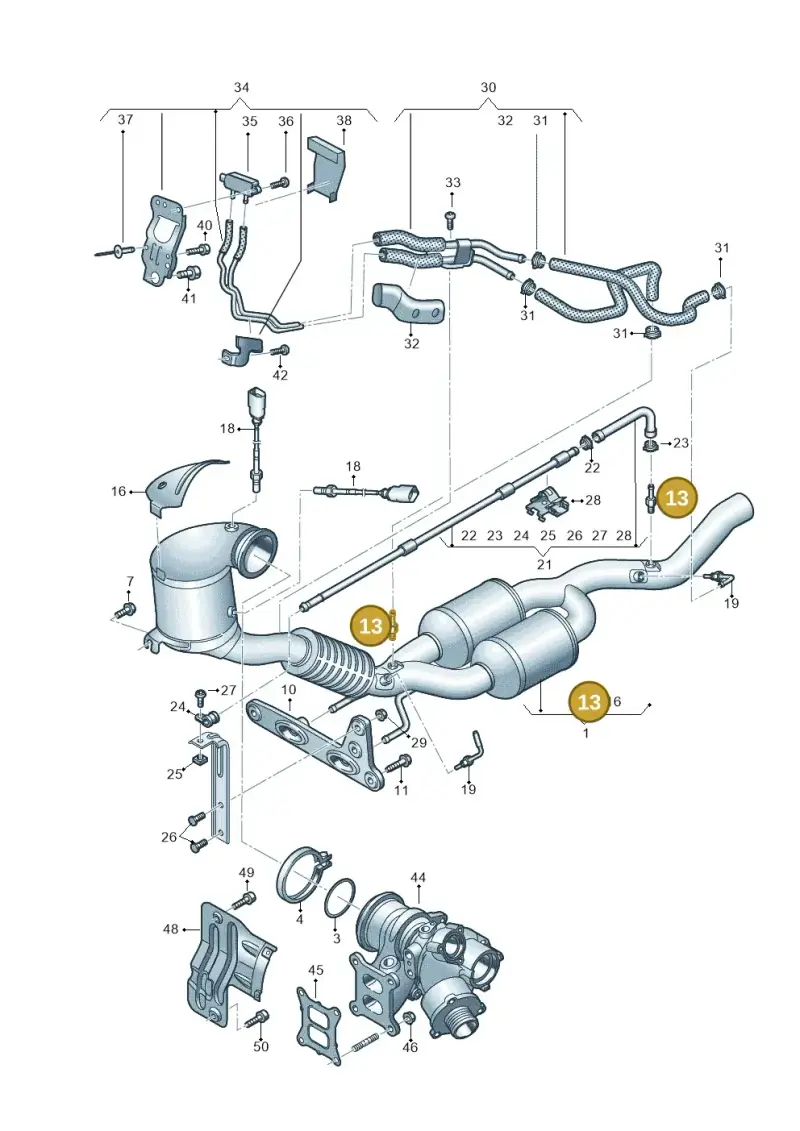 3Q0253574E — SEAT Formentor TSI CUPRA (2020-) diagram 596253350, position 13