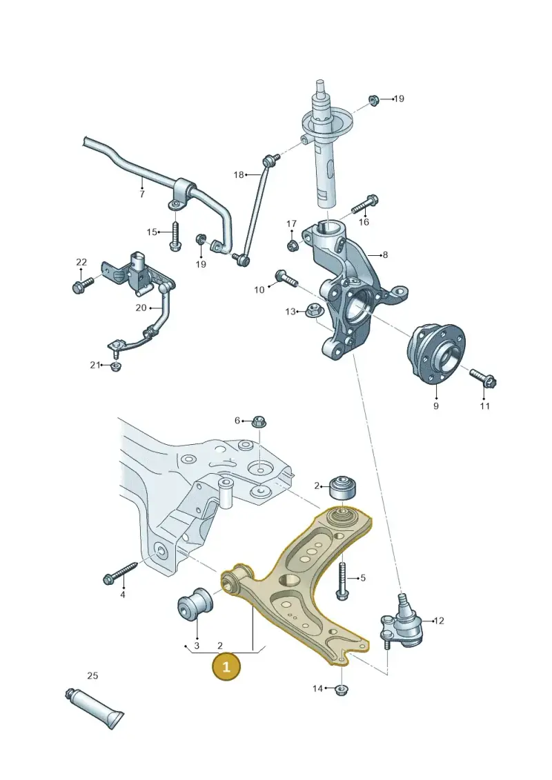 3Q0407151F — SEAT Tarraco FR (2018-2024) diagram 827407000, position 1