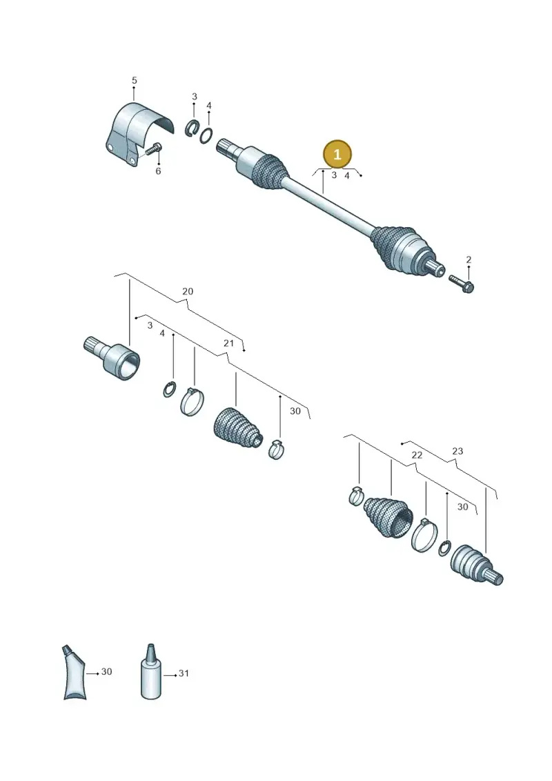 3Q0407272CA — SEAT Formentor TSI CUPRA (2020-) diagram 828407600, position 1
