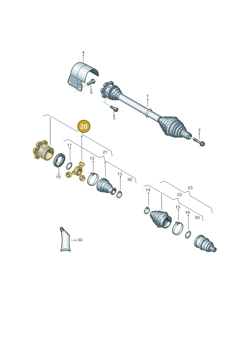 3Q0498103X — SEAT Leon ST Stylance (2016-2020) diagram 460407560, position 20