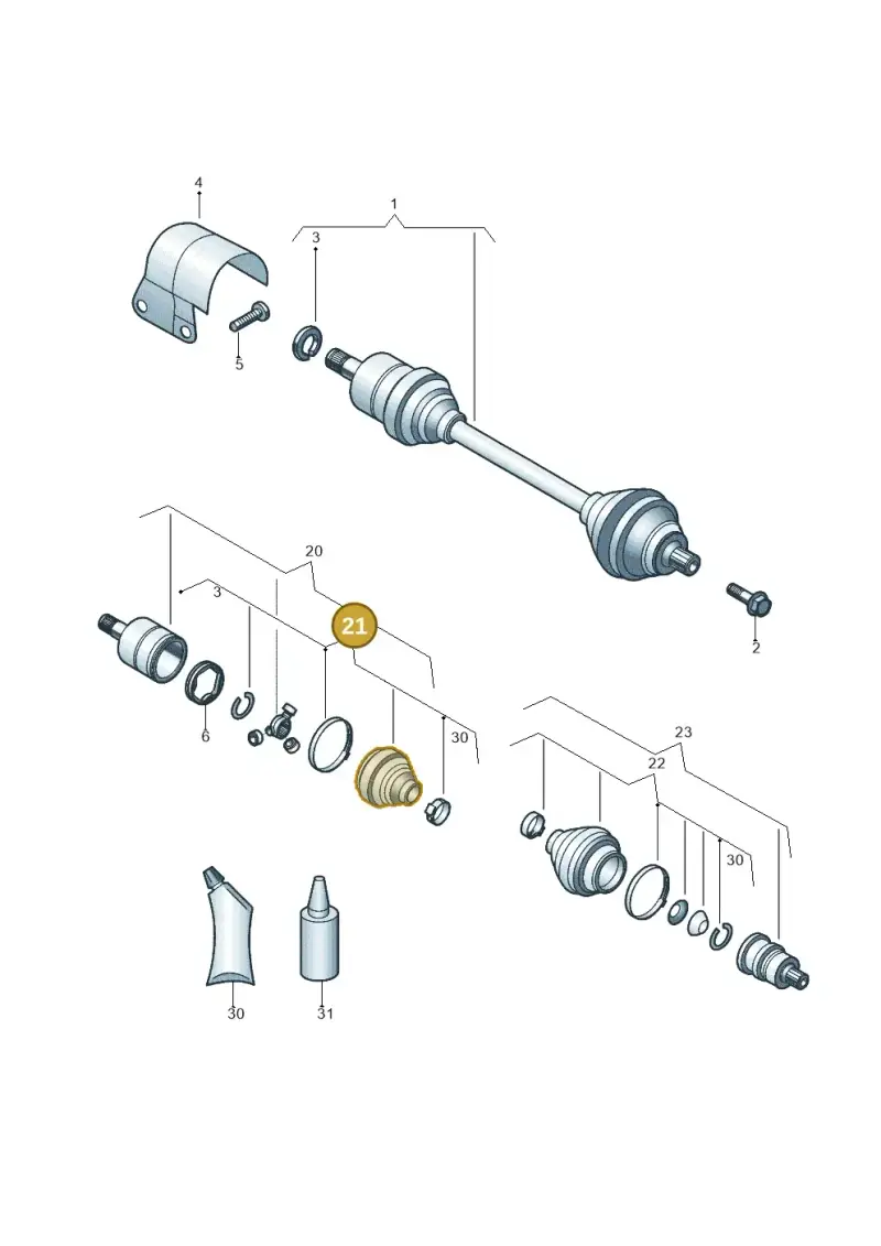 3Q0498201C — SEAT Ateca Style (2016-) diagram 431407030, position 21