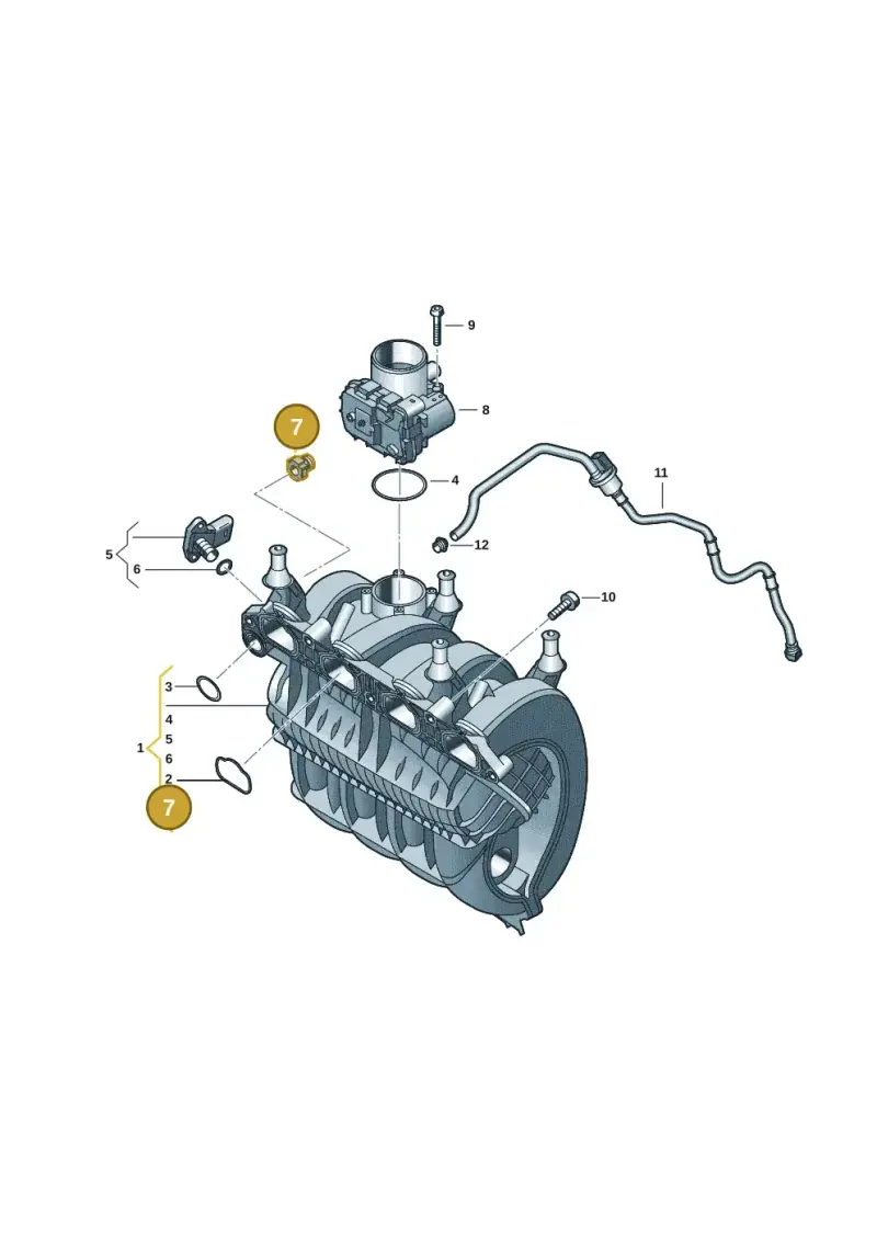 3Q0611849 — SEAT Ibiza FR (2017-) diagram 2ka133060, position 7