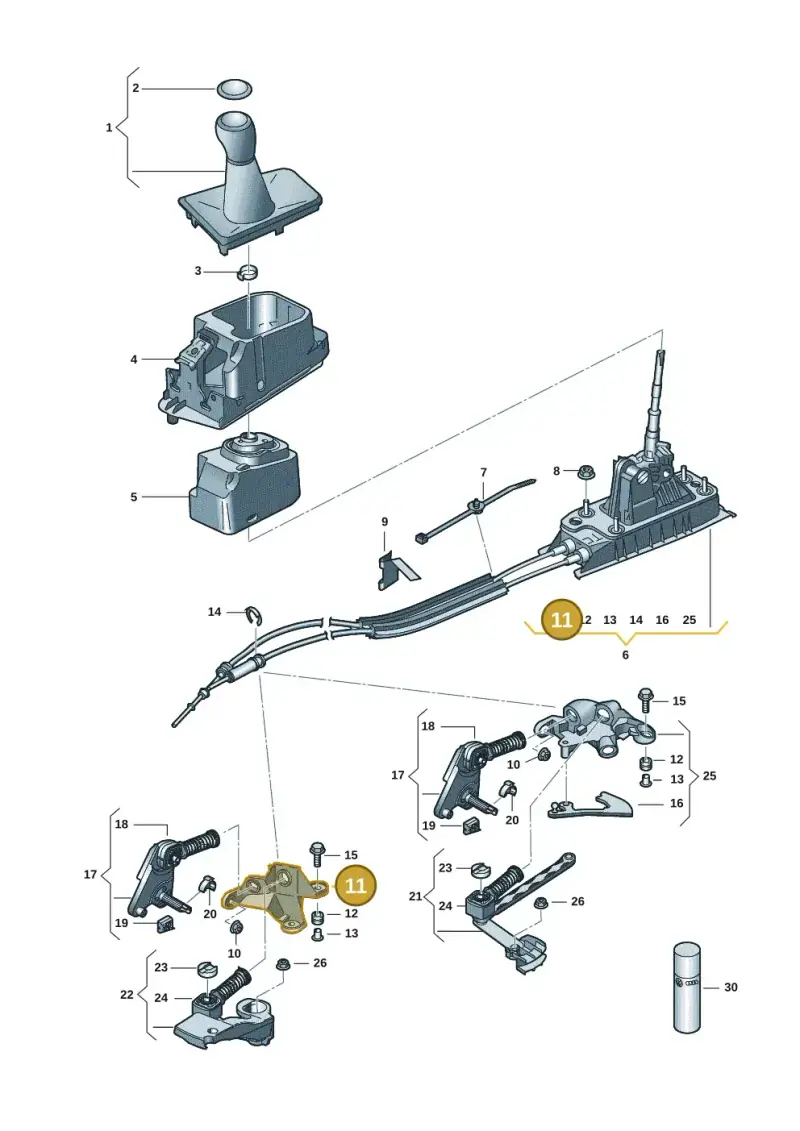 3Q0711789 — SEAT Leon style (2019-) diagram 587711301, position 11