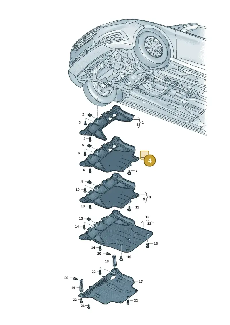 3Q0825236C — SEAT Formentor TSI CUPRA (2020-) diagram 5fn825000, position 4