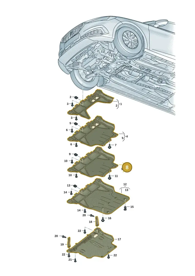 3Q0825236D — SEAT Leon style (2019-) diagram 5fn825000, position 8