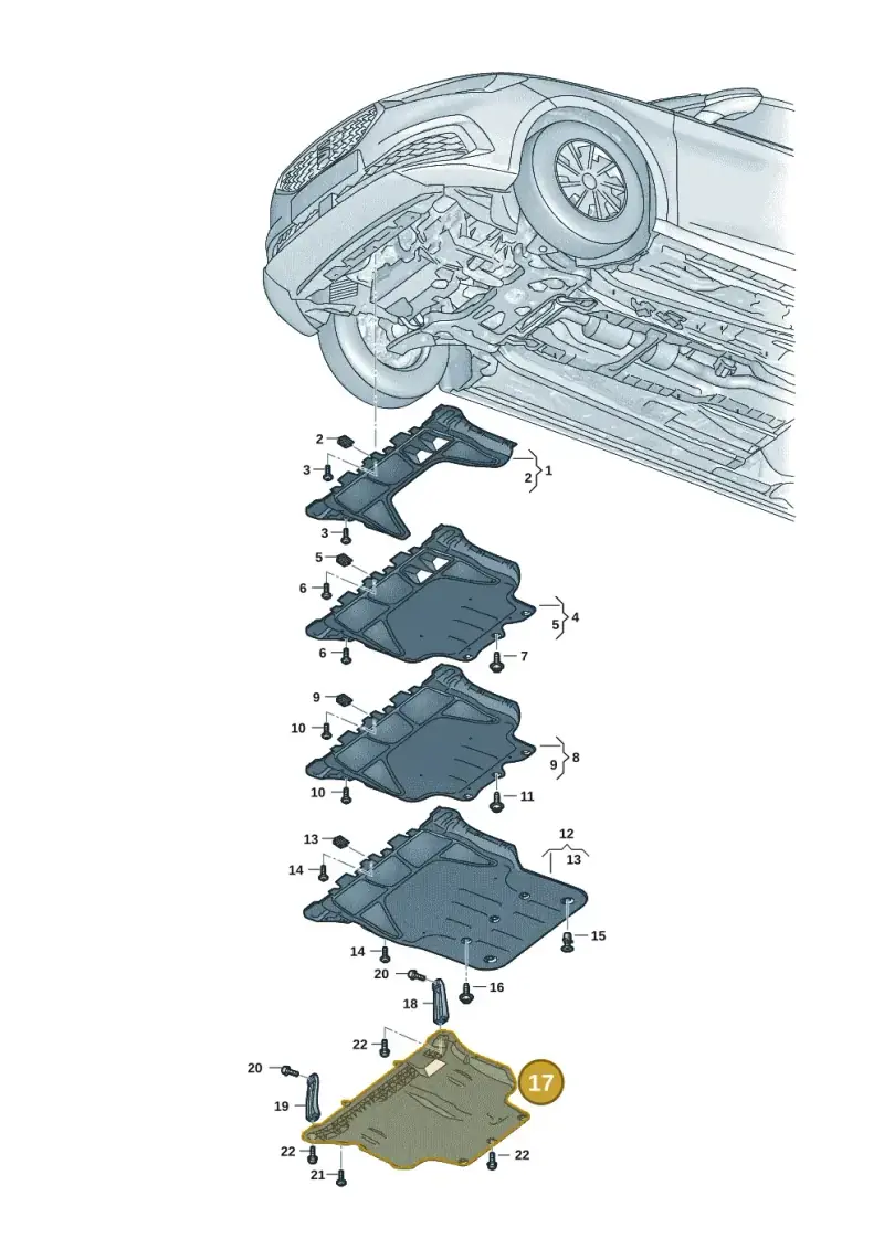 3Q0825901B — SEAT Formentor TSI CUPRA (2020-) diagram 5fn825000, position 17
