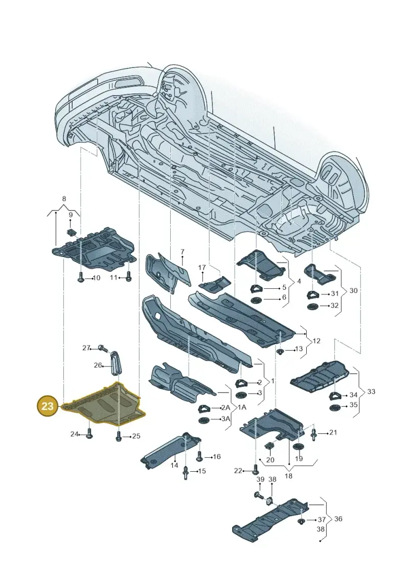 3Q0825902A — SEAT Leon ST Stylance (2016-2020) diagram 830825000, position 23
