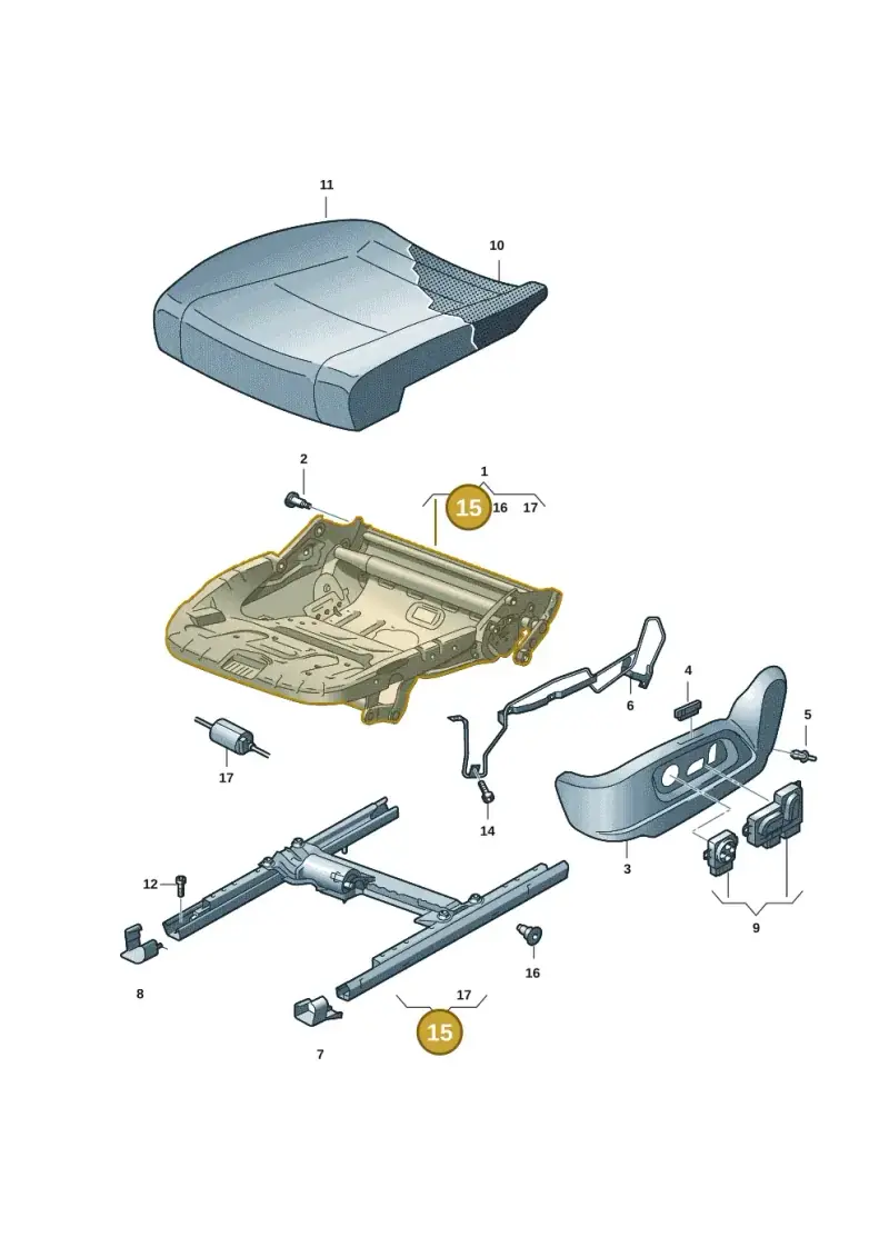 3Q0881184A — SEAT Formentor TSI CUPRA (2020-) diagram 5ff881010, position 15
