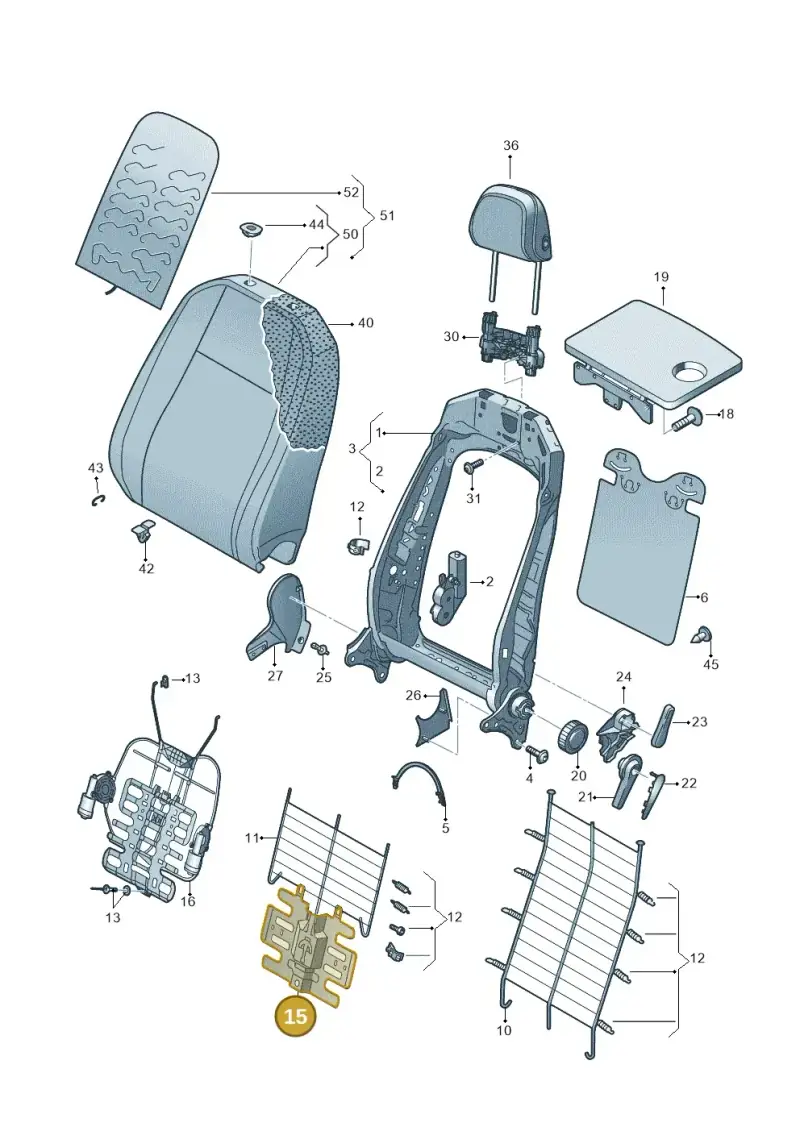 3Q0881879 — SEAT Tarraco FR (2018-2024) diagram 884881500, position 15
