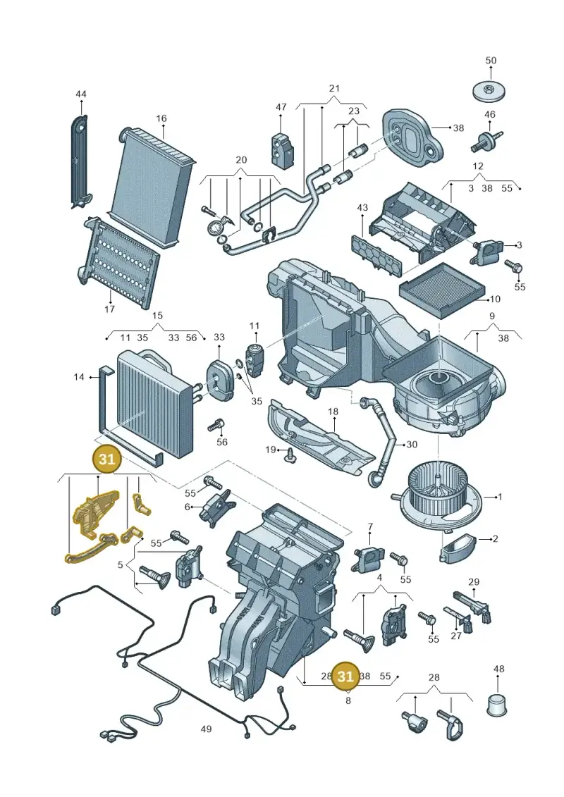 3Q0898141B — SEAT Ateca Style (2016-) diagram 745820200, position 31