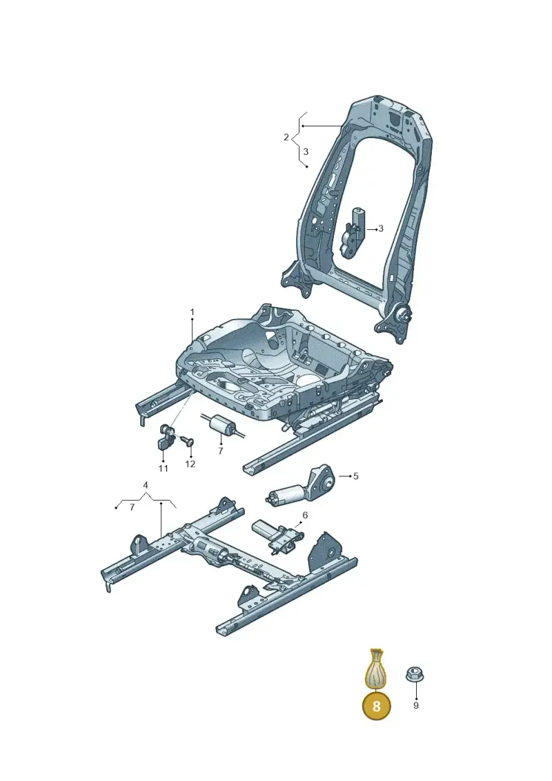 3Q0898716A — SEAT EBoost CUPRA (2021-) diagram 5h0959045, position 8