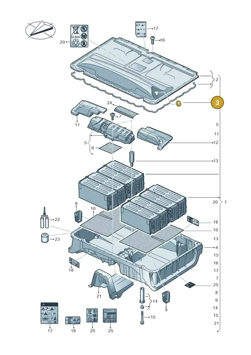 3Q0915754A — SEAT Formentor TSI CUPRA (2020-) diagram 793915550, position 3