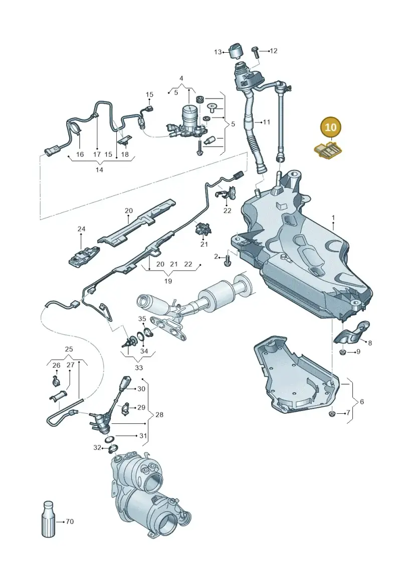 3Q0941329 — SEAT Leon style (2019-) diagram 5h0253102, position 10