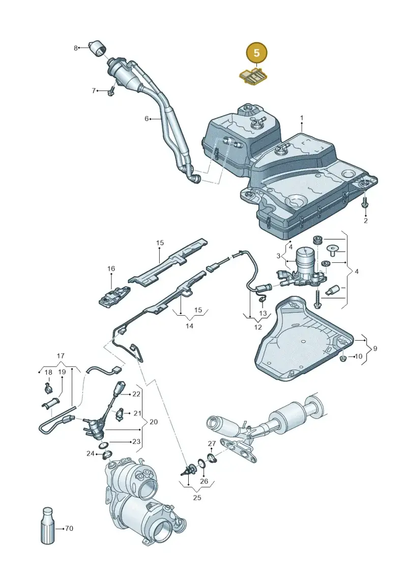 3Q0941329 — SEAT Tarraco FR (2018-2024) diagram 884253102, position 5