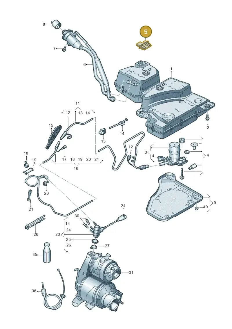 3Q0941329 — SEAT Tarraco FR (2018-2024) diagram 884253560, position 5